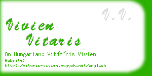 vivien vitaris business card